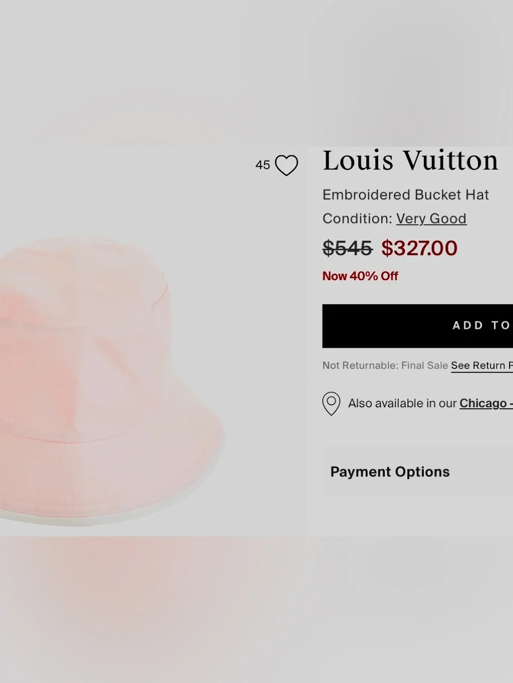 Casual Chic Louis Vuitton Pink Bucket Hat, Gently Loved!